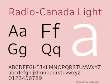 Radio-Canada Light Version 1.011图片样张
