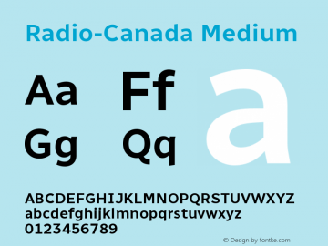 Radio-Canada Medium Version 1.310图片样张