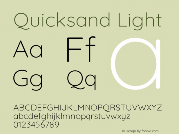 Quicksand Light Version 3.004图片样张