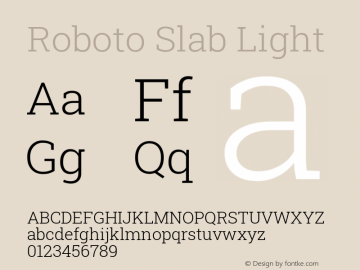 Roboto Slab Light Version 2.000; ttfautohint (v1.8.1.43-b0c9)图片样张