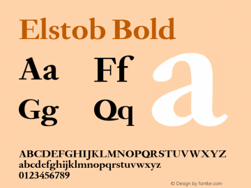 Elstob Bold Version 1.015图片样张