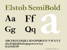 Elstob SemiBold Version 1.015图片样张