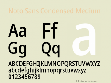 Noto Sans Condensed Medium Version 2.005; ttfautohint (v1.8.3) -l 8 -r 50 -G 200 -x 14 -D latn -f none -a qsq -X 