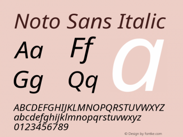 Noto Sans Italic Version 2.004; ttfautohint (v1.8.3) -l 8 -r 50 -G 200 -x 14 -D latn -f none -a qsq -X 