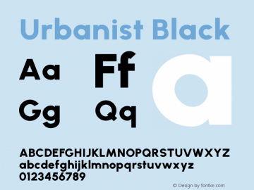 Urbanist Black Version 1.241图片样张