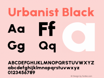 Urbanist Black Version 1.241图片样张