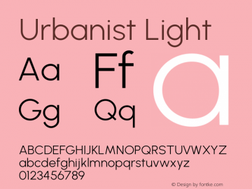 Urbanist Light Version 1.241图片样张