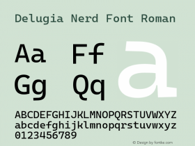 Delugia Nerd Font 22d4cae图片样张