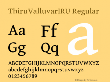 ThiruValluvarIRU Version 0.701图片样张