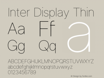 Inter Display Thin Version 3.019;git-1742b35dd图片样张