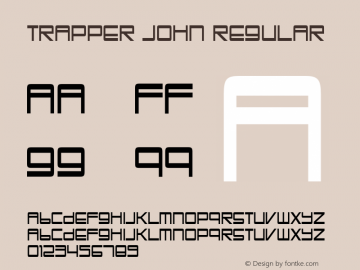 Trapper John Regular Version 4.000图片样张