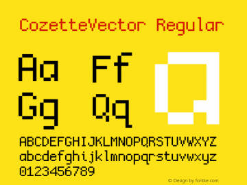 CozetteVector Version 1.111图片样张