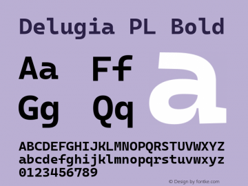 Delugia PL Bold v2105.24.1图片样张