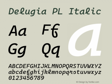 Delugia PL Italic v2105.24.1图片样张