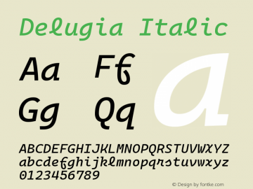 Delugia Italic v2105.24.1图片样张