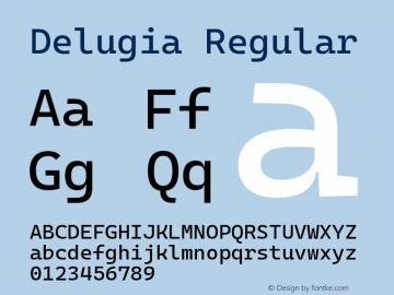 Delugia Regular v2105.24.2图片样张