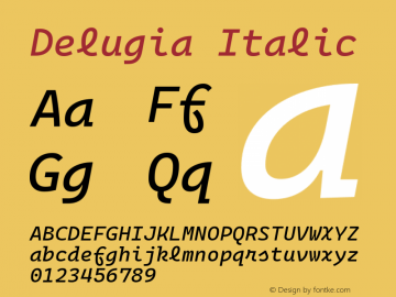Delugia Italic v2105.24.2图片样张