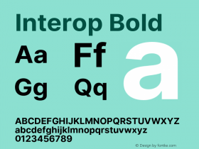 Interop-Bold Version 1.005图片样张