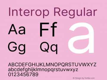 Interop-Regular Version 1.006图片样张