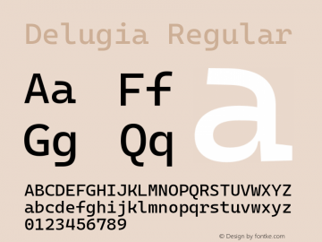 Delugia Regular v2105.24.2-1-ga2e91f1图片样张