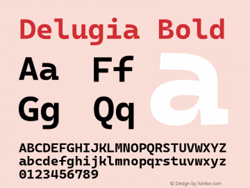 Delugia Bold v2105.24.2-1-ga2e91f1图片样张