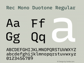 Rec Mono Duotone Version 1.079图片样张