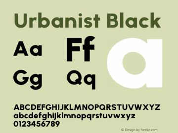 Urbanist Black Version 1.253图片样张