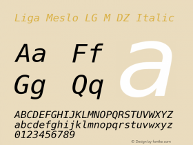 Liga Meslo LG M DZ Italic 1.210图片样张