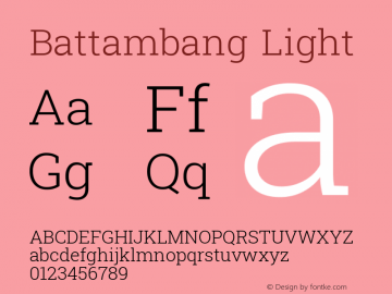 Battambang Light Version 8.000; ttfautohint (v1.8.3)图片样张