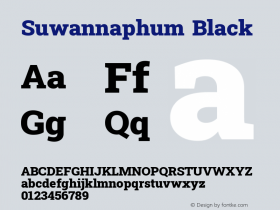 Suwannaphum Black Version 8.000; ttfautohint (v1.8.3)图片样张