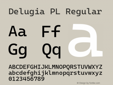 Delugia PL Regular v2106.17-15-ga377734图片样张