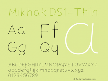 Mikhak DS1-Thin Version 3.000图片样张