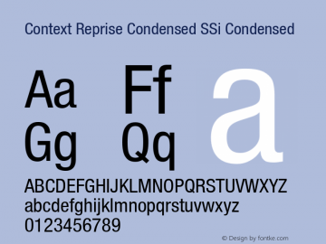 Context Reprise Condensed SSi Condensed 001.000图片样张