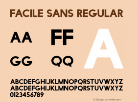 Facile Sans [RUS by Daymarius] Version 1.00 September 21, 2018, initial release图片样张