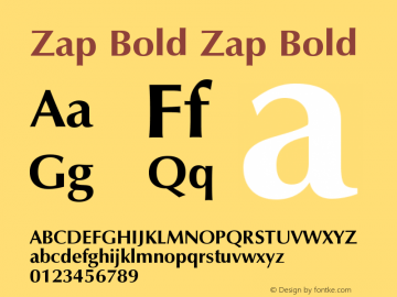 Zap Bold Zap Bold 4.4图片样张