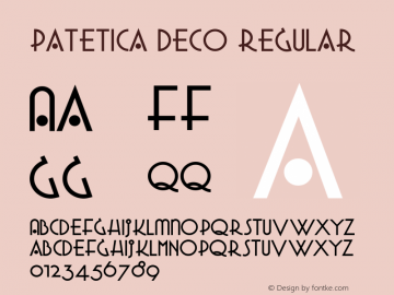 Patetica Deco Version 1.000 2015 initial release图片样张