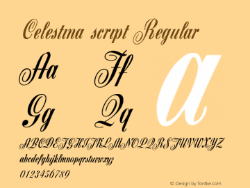 Celestina script 001.000图片样张