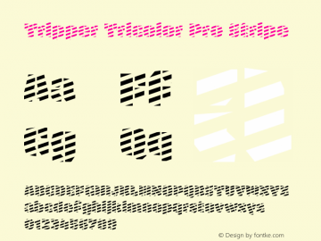 Tripper Tricolor Pro Stripe Version 2.500 (MyFonts 2017.03)图片样张