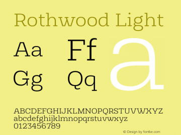 Rothwood Light Version 1.000图片样张