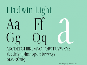 Hadwin Light Version 1.0图片样张