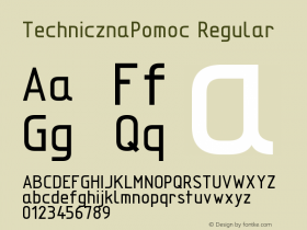 TechnicznaPomoc Regular 1.00 07032004图片样张