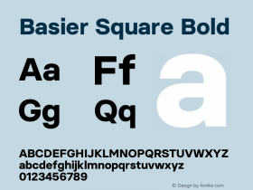 Basier Square Bold Version 1.000 | wf-rip DC20180210图片样张