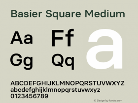 Basier Square Medium Version 1.000 | wf-rip DC20180210图片样张