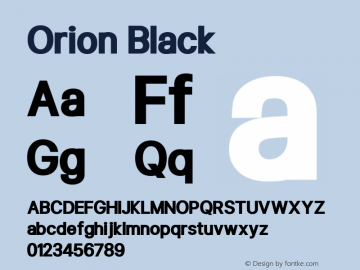 Orion Black Version 1.000图片样张