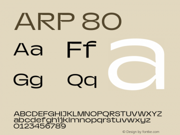 ARP 80 Version 1.000图片样张