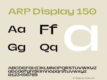 ARP Display 150 Version 1.000图片样张