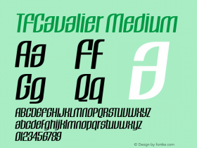 TFCavalier Medium Version 1.000 | web-TT图片样张