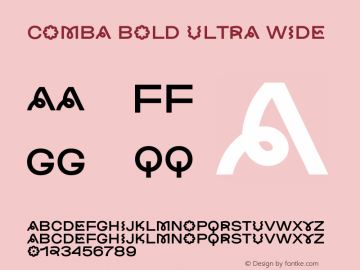 Comba Bold Ultra Wide Version 1.000;FEAKit 1.0图片样张