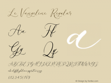 Le Vangeline Version 1.00;September 26, 2021;FontCreator 13.0.0.2683 32-bit图片样张