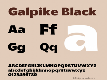 Galpike-Black Version 1.000图片样张